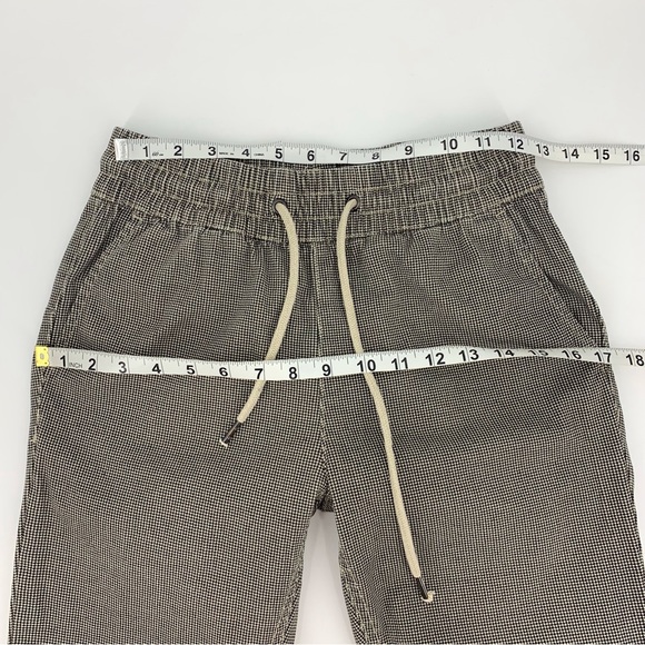 Retrod Beige & Black Houndstooth Pull-On Jogger Style Cotton Ankle Pants, XS - Picture 12 of 16